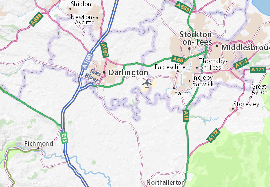Mapa Low Dinsdale