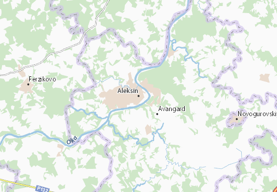 Kaart Plattegrond Aleksin