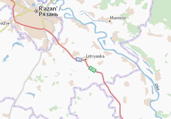 Mapa Listvyanka