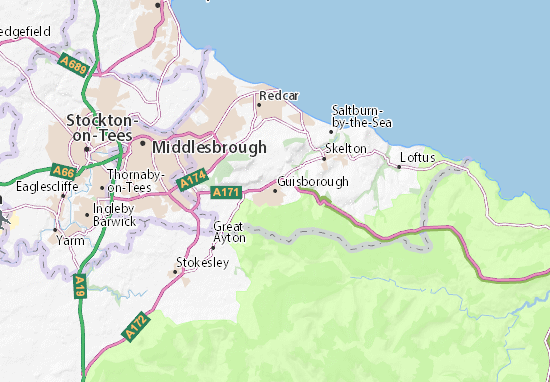 Mapa Guisborough