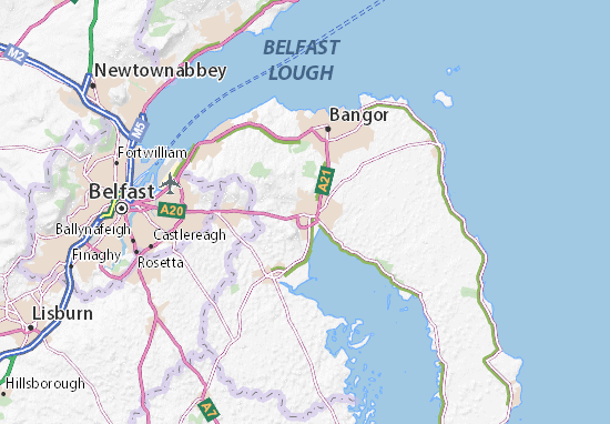 Karte Stadtplan Newtownards