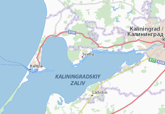 Karte Stadtplan Svetlyj