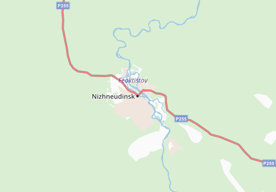 Mapa Nizhneudinsk