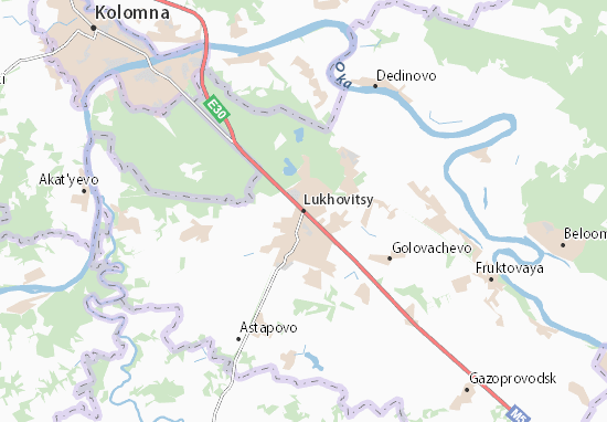 Karte Stadtplan Lukhovitsy