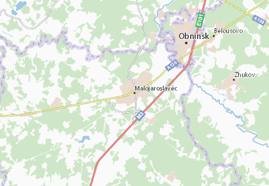 Kaart Plattegrond Malojaroslavec