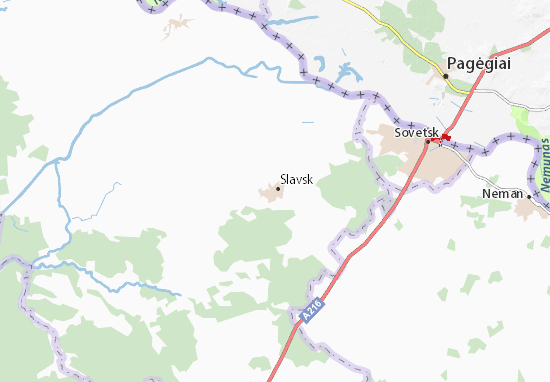 Kaart Plattegrond Slavsk