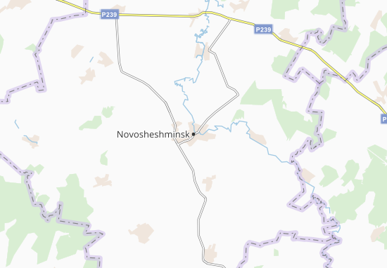 Mapa Novosheshminsk