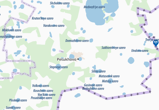 Mapa Petukhovo