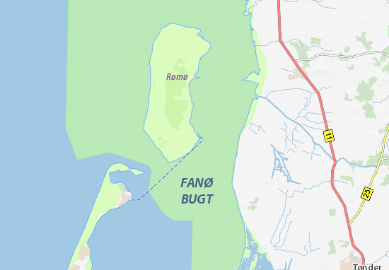 Mapa Havneby