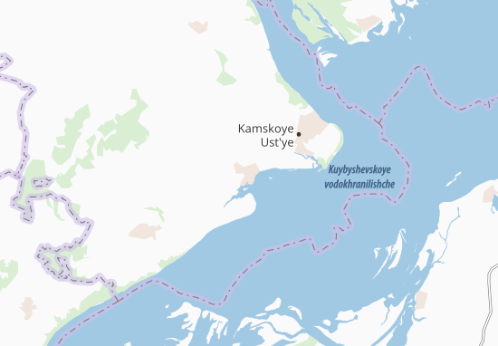 Mapa Kuybyshevskiy Zaton