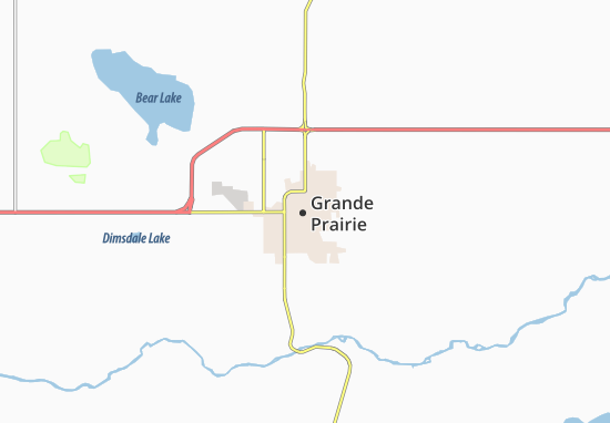 Grande Prairie Map