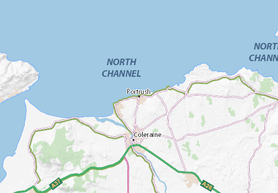 Mapa Portrush