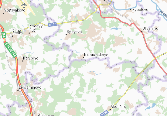 Mapa Nikonovskoye