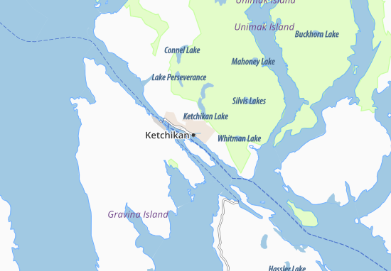Mapa Ketchikan