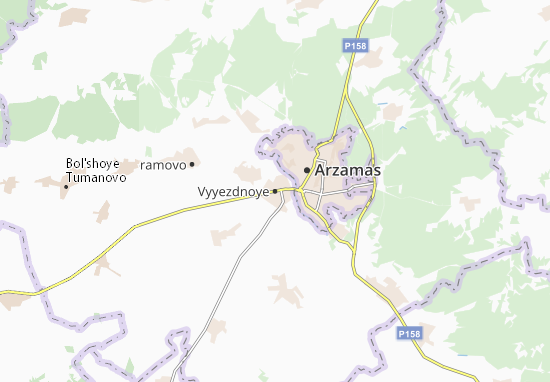 Karte Stadtplan Vyyezdnoye
