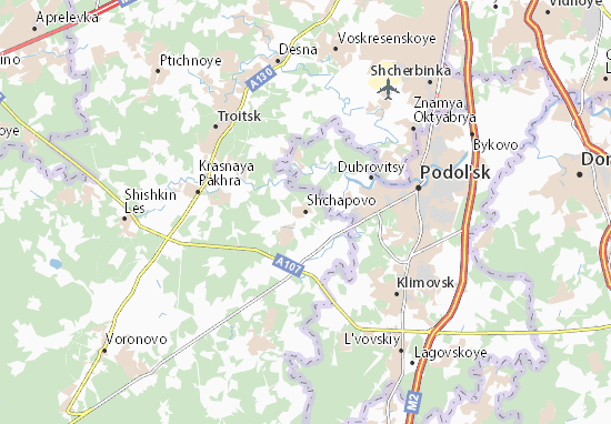 Mapa Shchapovo