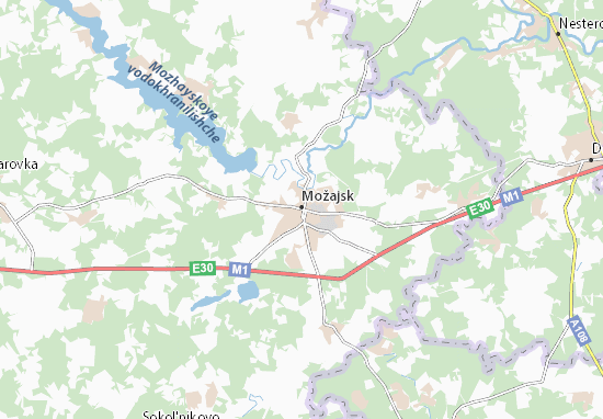 Karte Stadtplan Možajsk