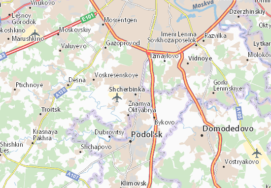 Karte Stadtplan Shcherbinka