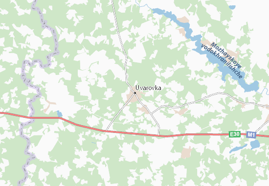 Karte Stadtplan Uvarovka