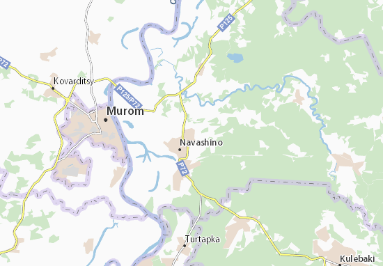 Mapa Bol&#x27;shoye Okulovo