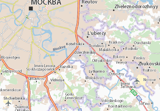 Karte Stadtplan Dzerzhinskiy