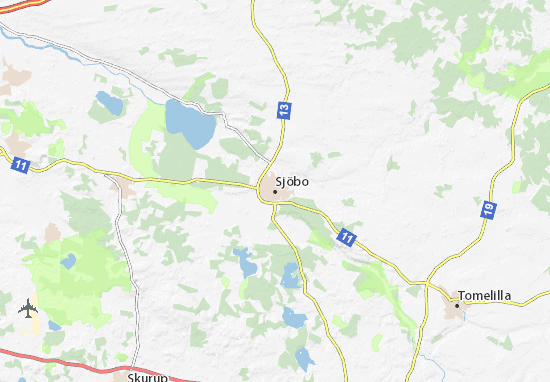 Mapa Sjöbo