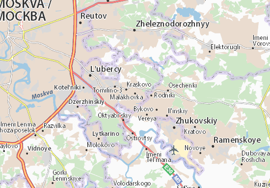 Karte Stadtplan Malakhovka