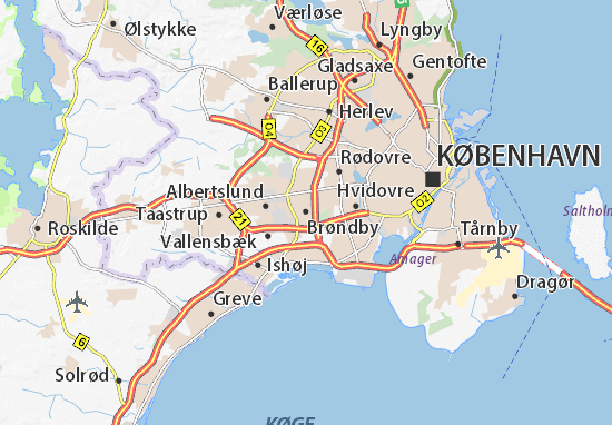 Mapa Brøndby
