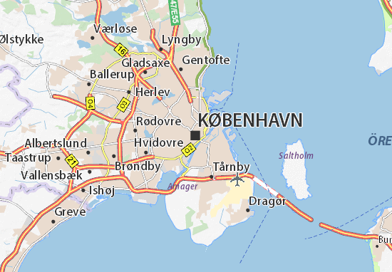 Copenhagen Map: Detailed maps for the city of Copenhagen - ViaMichelin