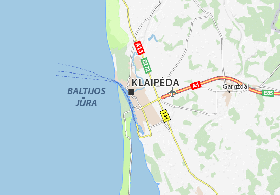 Karte Stadtplan Klaipėda