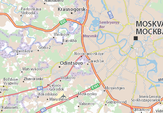 Kaart Plattegrond Novoivanovskoye