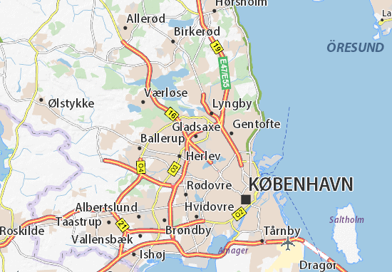 Mapa Gladsaxe