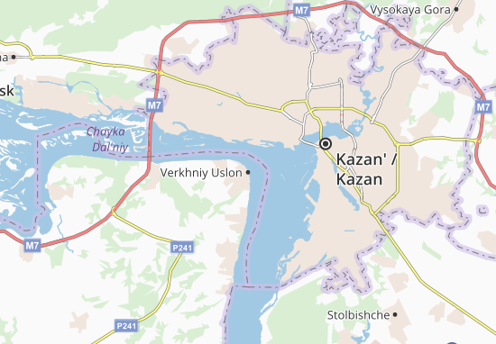Karte Stadtplan Verkhniy Uslon