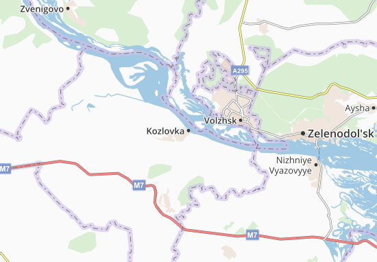 Mapa Kozlovka