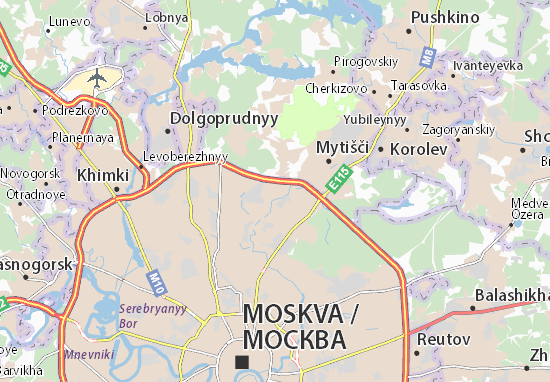 Kaart Plattegrond Medvedkovo