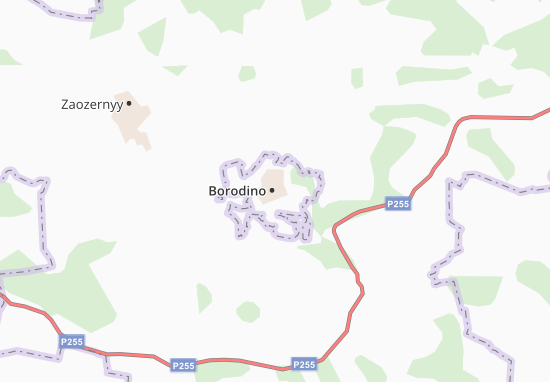 Kaart Plattegrond Borodino