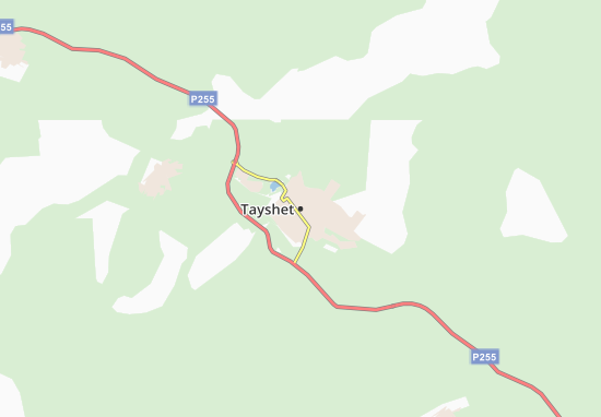 Mapa Tayshet