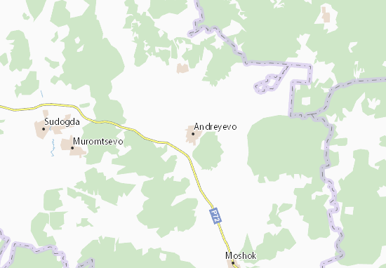 Kaart Plattegrond Andreyevo