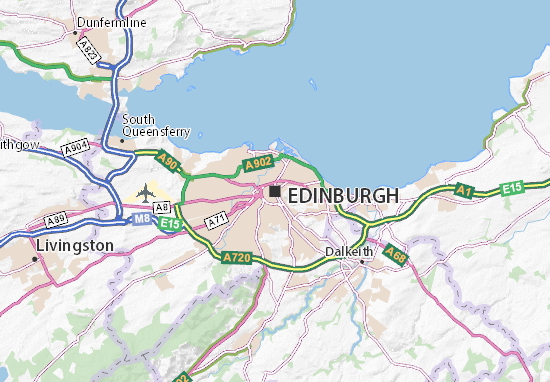 Karte Stadtplan Edinburgh