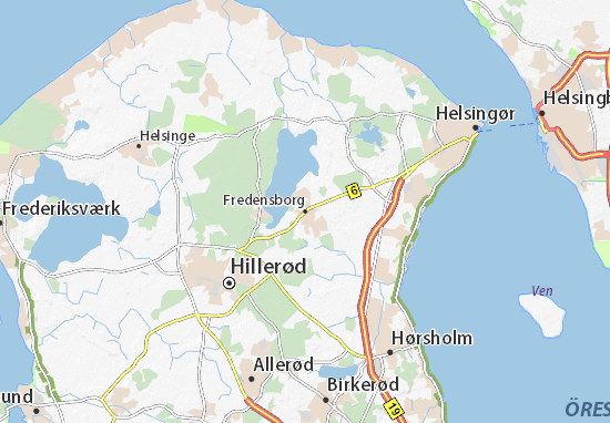 Mapa Fredensborg
