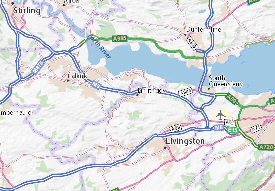 Karte Stadtplan Linlithgow