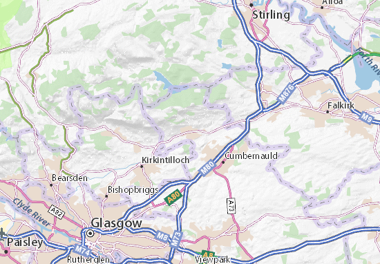 Mapa Kilsyth