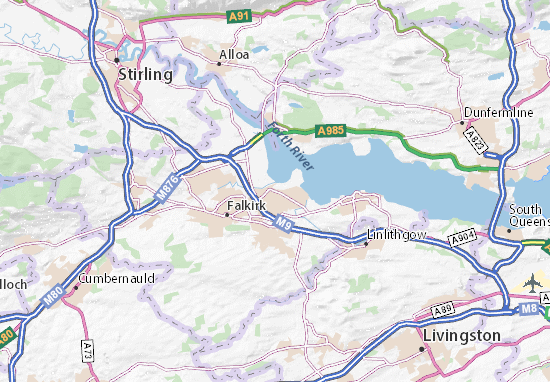 Karte Stadtplan Grangemouth