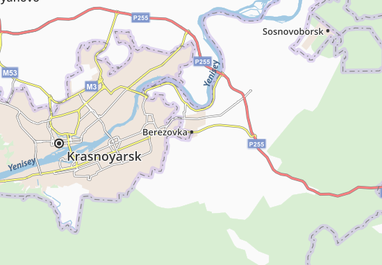 Mapa Berezovka