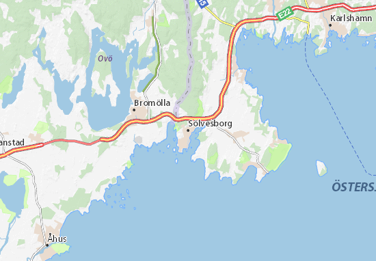 Mapa Sölvesborg