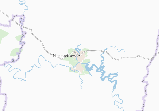 Mapa N&#x27;azepetrovsk