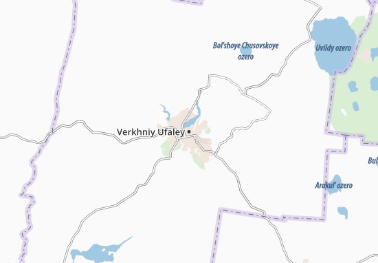 Mapa Verkhniy Ufaley