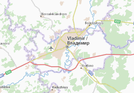 Karte Stadtplan Vladimir