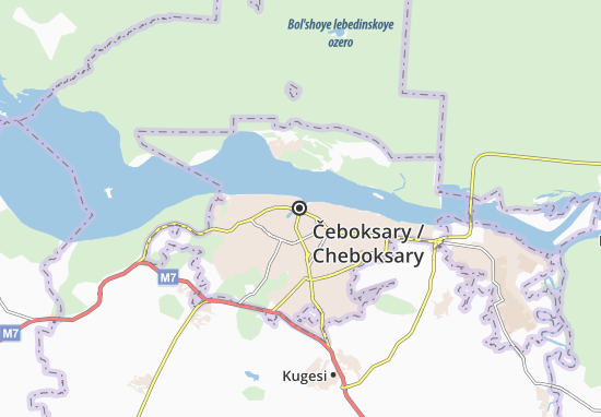 Karte Stadtplan Čeboksary