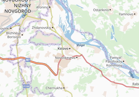 Karte Stadtplan Kstovo